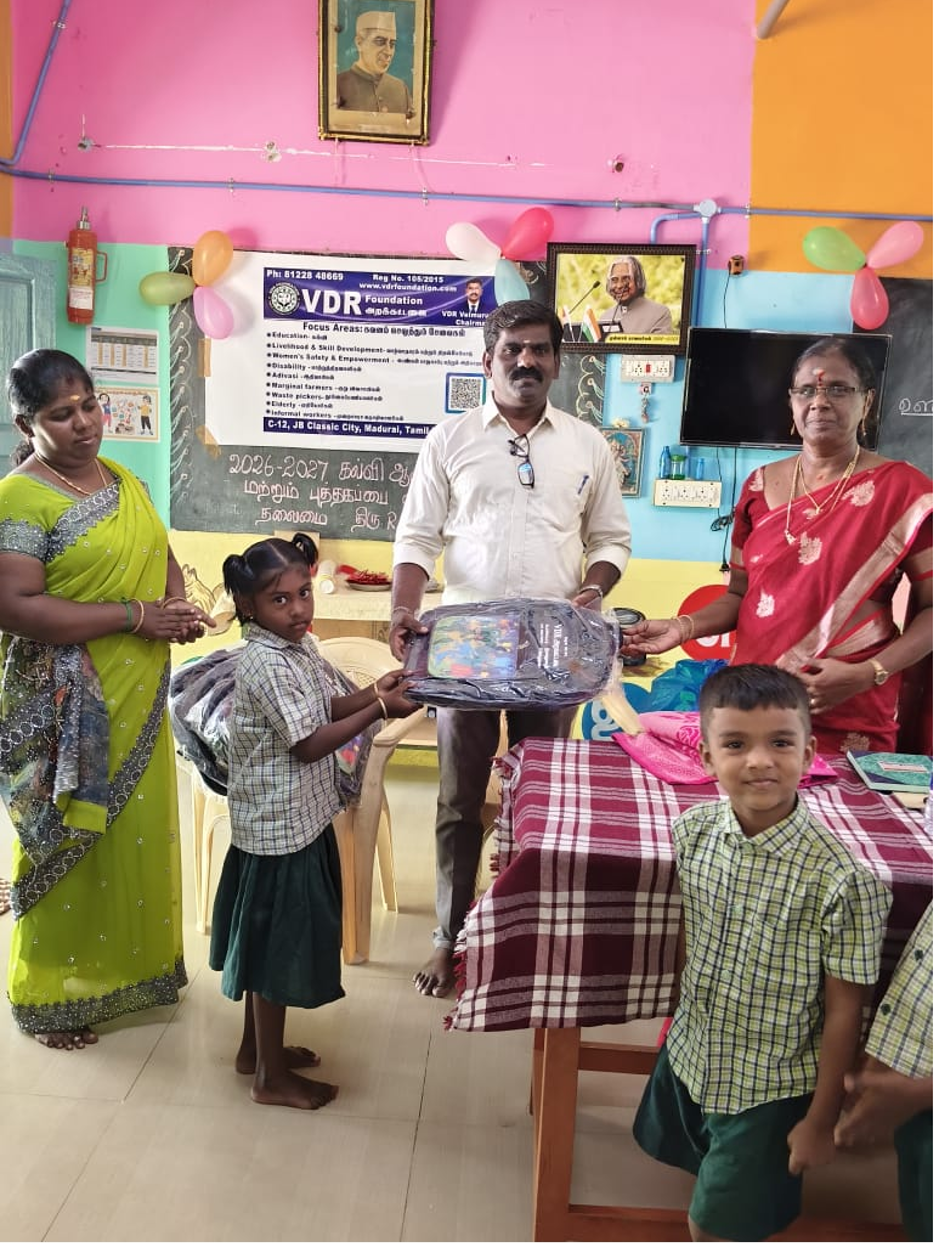 Bag distribution ceremony